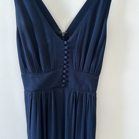 Madewell V-Back Wide-Leg Jumpsuit Navy Blue Size 0 - Picture 8 of 12